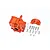 GPM Orange Aluminium Centre Gearbox Case MAKX038-OR