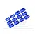 GPM Blue Aluminium Chain Tension Adjuster Set MX010-B