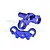 GPM Blue Aluminium Triple Clamp Set MX028-B