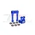 GPM Blue Aluminium Hub Carrier (C-Hub) & Pull Rod Set w/ Larger Inner Bearings MX030-B