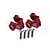 GPM Red Aluminium Rear Axle Linkage Mount Set TRX4009-R