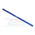 A blue anodized aluminium centre driveshaft by GPM Racing, featuring the GPM logo and 7075 text printed on the side, isolated on a white background.
