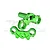 GPM Green Aluminium Triple Clamp Set MX028-G
