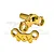 GPM Gold Aluminium Triple Clamp Set MX028-GD