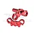 GPM Red Aluminium Triple Clamp Set MX028-R