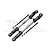 Two GPM Racing black aluminium adjustable camber links with silver turnbuckles, mounting screws, and nuts, displayed on a white background.