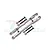 GPM Silver Aluminium Rear Adjustable Camber Links 2Pcs MAK057SN-S