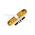 GPM Gold Aluminium Foot Pegs 2Pcs MX014-GD