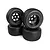 HPI 2.2" Ground Assault D Compound Tyres on Black Scorch Rims - Glued Wheels 4Pcs 160170