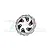 GPM Black Aluminium Rear Brake Disc MX010/DISK-BK