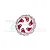 GPM Red Aluminium Rear Brake Disc MX010/DISK-R