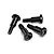 HPI 3x4x12mm Coarse Thread Button Head Shoulder Screws 4Pcs Z281