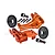 GPM Orange Aluminium Front & Rear Upper Bulkhead w/ 10T/32T Differential Gear Set XRT12131032-OR