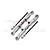 GPM Silver Aluminium Rear Adjustable Camber Links 2Pcs MAF057SN-S
