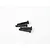 Four black HPI Racing shoulder screws with coarse threads arranged on a plain white background.