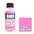 A 30ml bottle of SMS Pearl Bubblegum acrylic lacquer paint with a black cap, next to a pink color swatch labeled PRL28 Bubblegum.