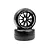 Volante F1 Hard Compound Front Slick Tyres on Black Rims - Glued Wheels 2Pcs VF1-FH