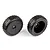 Team Associated 1/14 Narrow Mini Pin Front Tyres on Black Dish Rims - Glued Wheels 2Pcs 21539
