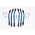 GPM Blue Aluminium Adjustable Suspension Links 6Pcs TRX4160A-B-BEBK