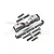 GPM Silver Aluminium Rear Lower Suspension Mounts 2Pcs MAKX009-S