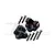 GPM Aluminium Rear Upper Suspension Link Mounts 2Pcs - Black SB008-BK