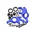 GPM Blue Aluminium Oversized Steering Hubs Set TXM021LN-B