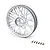 Losi 1/4 MX Front Satin Chrome Rim LOS46002