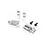 Losi Silver Aluminium Foot Pegs LOS361001