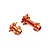 Losi Orange Aluminium Hub Set LOS362003