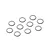 XRAY Silver 5x7x0.5mm Shim 10Pcs 338586