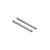 Two identical silver metal king pins for RC cars, shown against a plain white background.