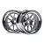 HPI 1.9" (9mm Off-Set) DY-Champion Chrome/Silver Rims 2Pcs 114636