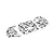 ARRMA Fireteam Exterior Body Panel Set Painted - White Camo 3Pcs ARA411022