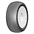 GRP 1/8 Sonic Soft Tyres Mounted On White Dish Rims - Glued Wheels 2Pcs GBX09A