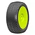 GRP 1/8 Plus Soft Tyres Mounted On Yellow Dish Rims - Glued Wheels 2Pcs GBY11A