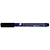 A Mr. Hobby Gundam Marker GM01 black ultra-fine line marker pen with a blue barrel and black cap.