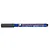A Mr. Hobby Gundam Marker GM02 in blue with a grey cap, featuring the Gundam logo and Japanese text on the barrel.