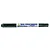 A Mr. Hobby Real Touch Gundam Marker in Green 1, featuring a dark green body and white label with Japanese text and branding.