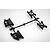 A black plastic Tamiya RC suspension arm parts tree on a white background.