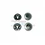 GPM Black Aluminium 17mm Flanged Serrated Wheel Nuts 4Pcs MAK005-BK