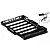 GPM Black Roof Luggage Rack w/ LEDs TRX4MZSP1289-BK