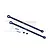 Two black GPM Racing medium carbon steel driveshafts with included pins and grub screws against a white background.
