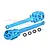 GPM Aluminium Rear Suspension Arms 2Pcs w/ Larger Inner Bearings - Sky Blue BBX022-SB