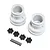 Losi Silver Monster Truck Rims 2Pcs LOS43033