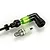 Rovan V2 Shining View ignition kit featuring a spark plug and a green translucent spark plug cap with a black rubber boot.