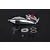 Rovan Chrome Pig Tail Tuned Exhaust Pipe Set w/ Upgraded Red Clamp 8505011