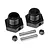 HPI Vorza Black Aluminium 17mm Wheel Hexes w/ Pins 2Pcs 67486