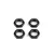 Rovan Black Aluminium 18mm (24mm Hex) Wheel Nuts 4Pcs 871755