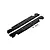A set of two black Rovan RC dust guards with mounting hardware and zip ties on a white background.