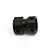 A black aluminium centre drive coupling for an RC car, shown from a side angle against a white background.